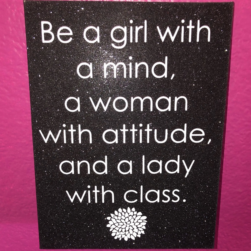 Home decoration glitter wall sign